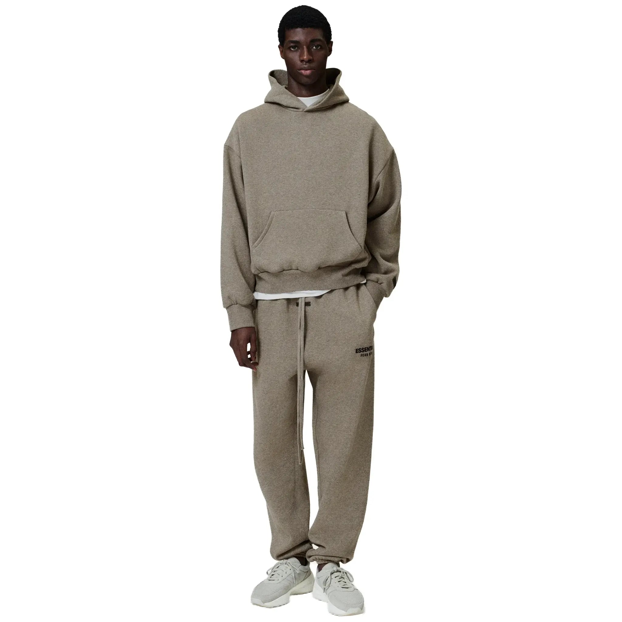 Front View of Fear Of God Essentials Classic Homestead Heather Sweatpants 130AS252021F